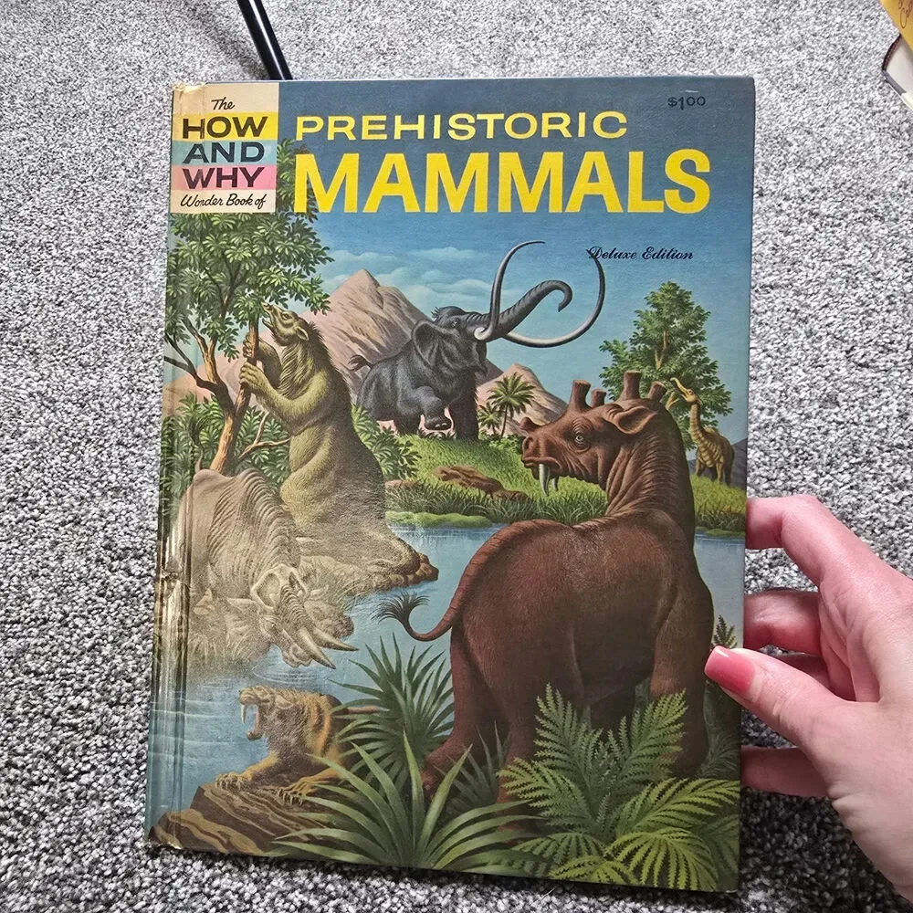 62 Vintage Prehistoric Mammals Children's Book
